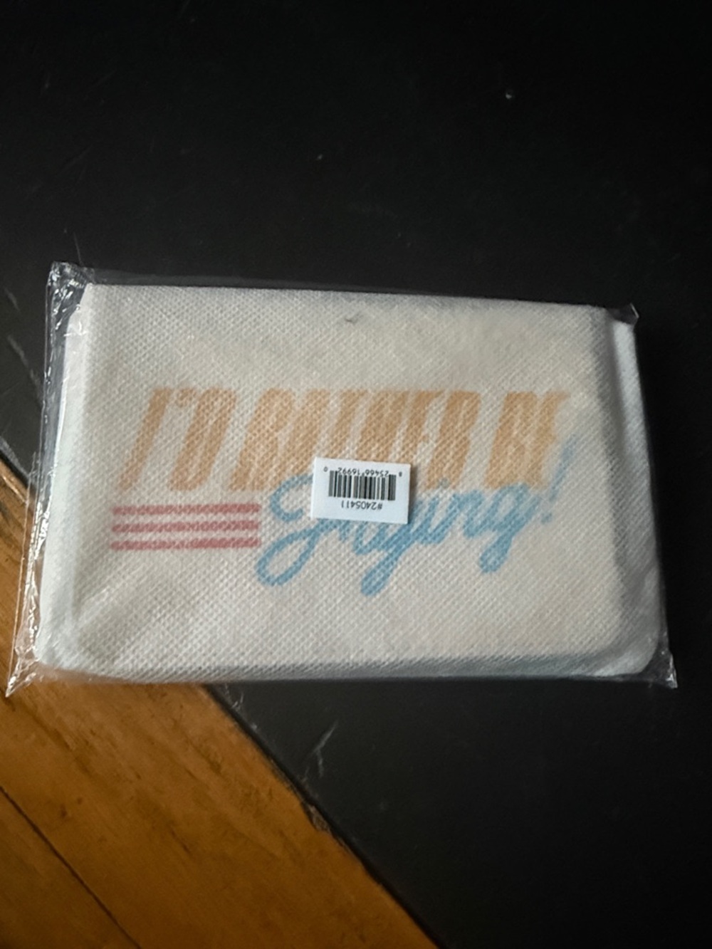 Bando “I’d rather be flying” passport holder with Orange and Blue Retro Script